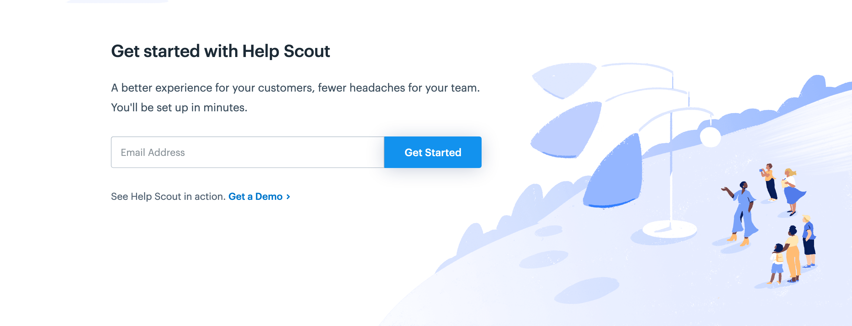 Helpscout Call To Action component screenshot