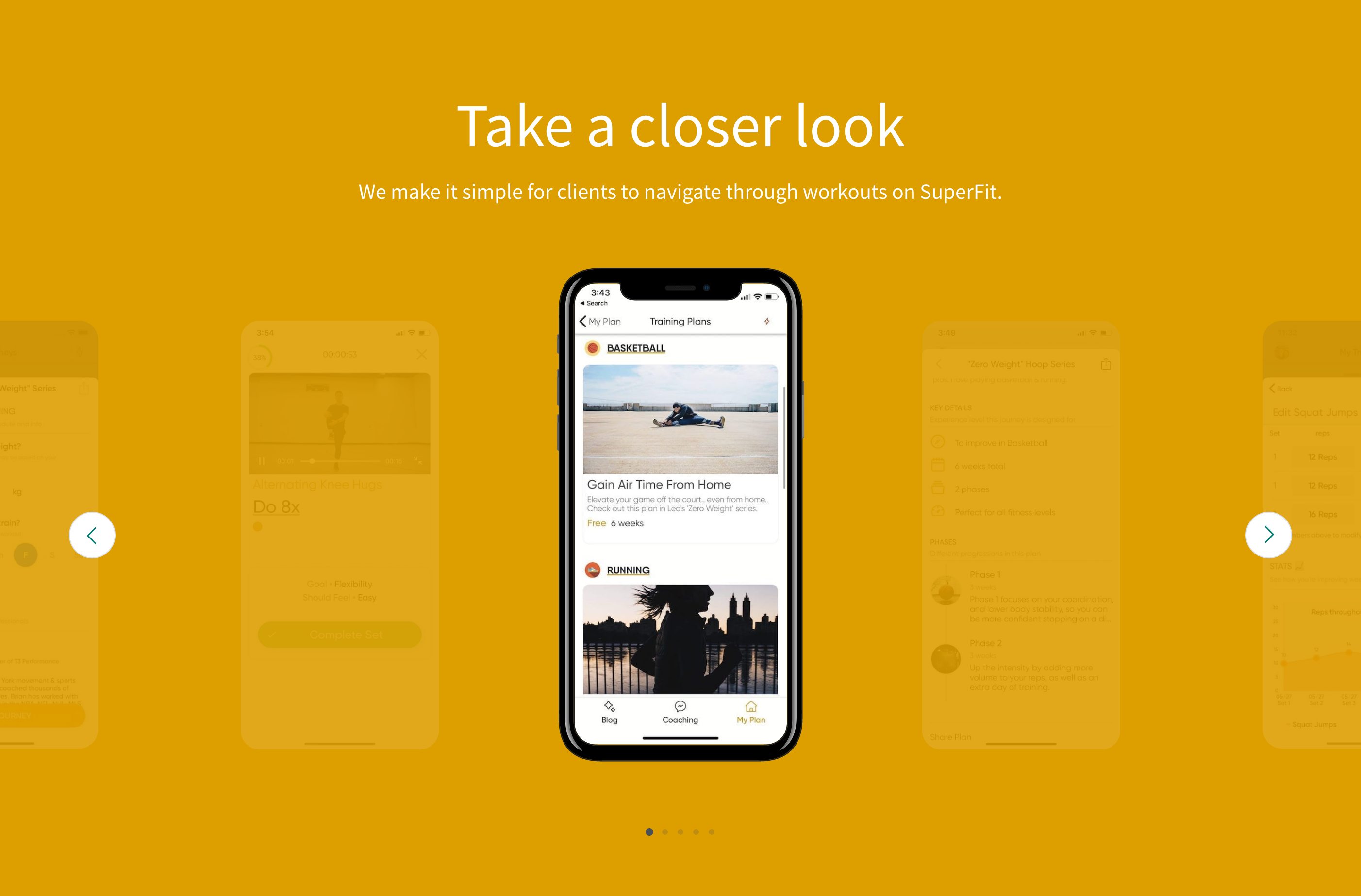 SuperFit Feature component screenshot