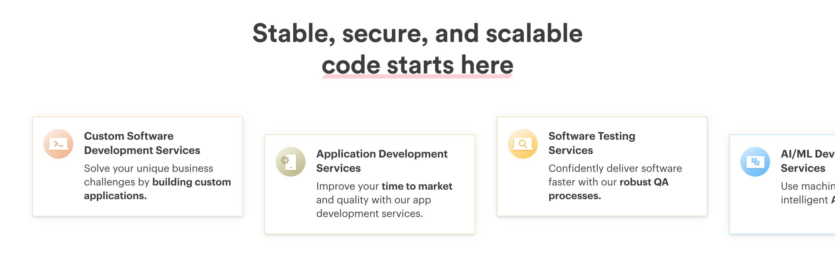 Simform Feature component screenshot