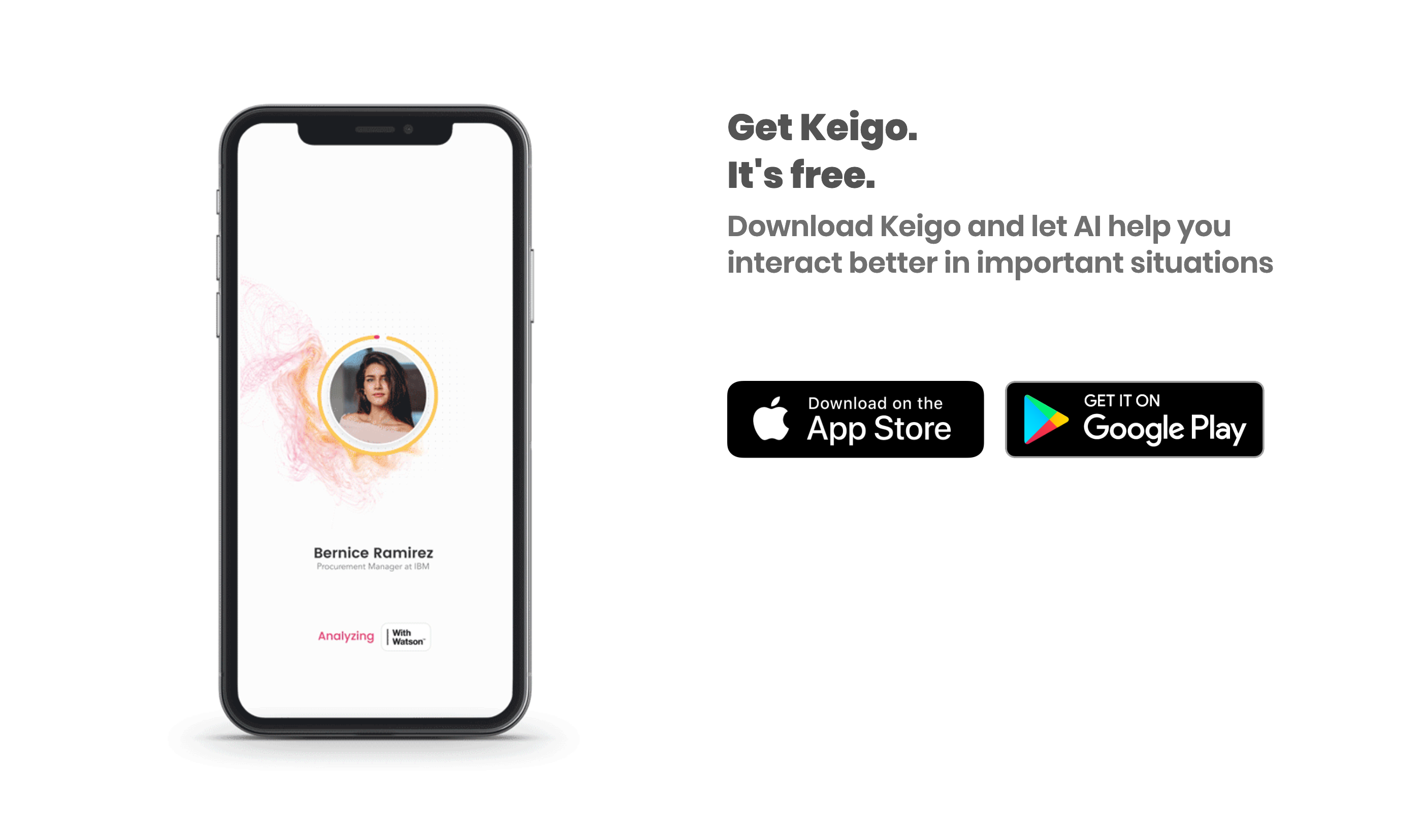 Keigo Call To Action component screenshot