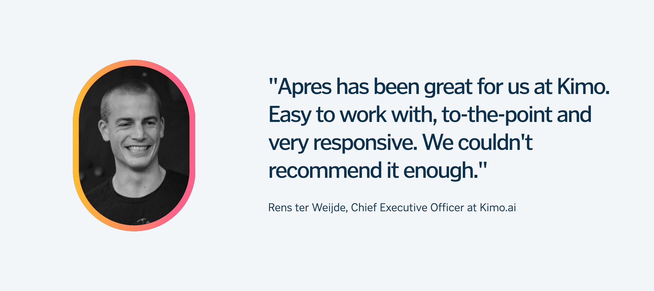Apres Testimonial component screenshot
