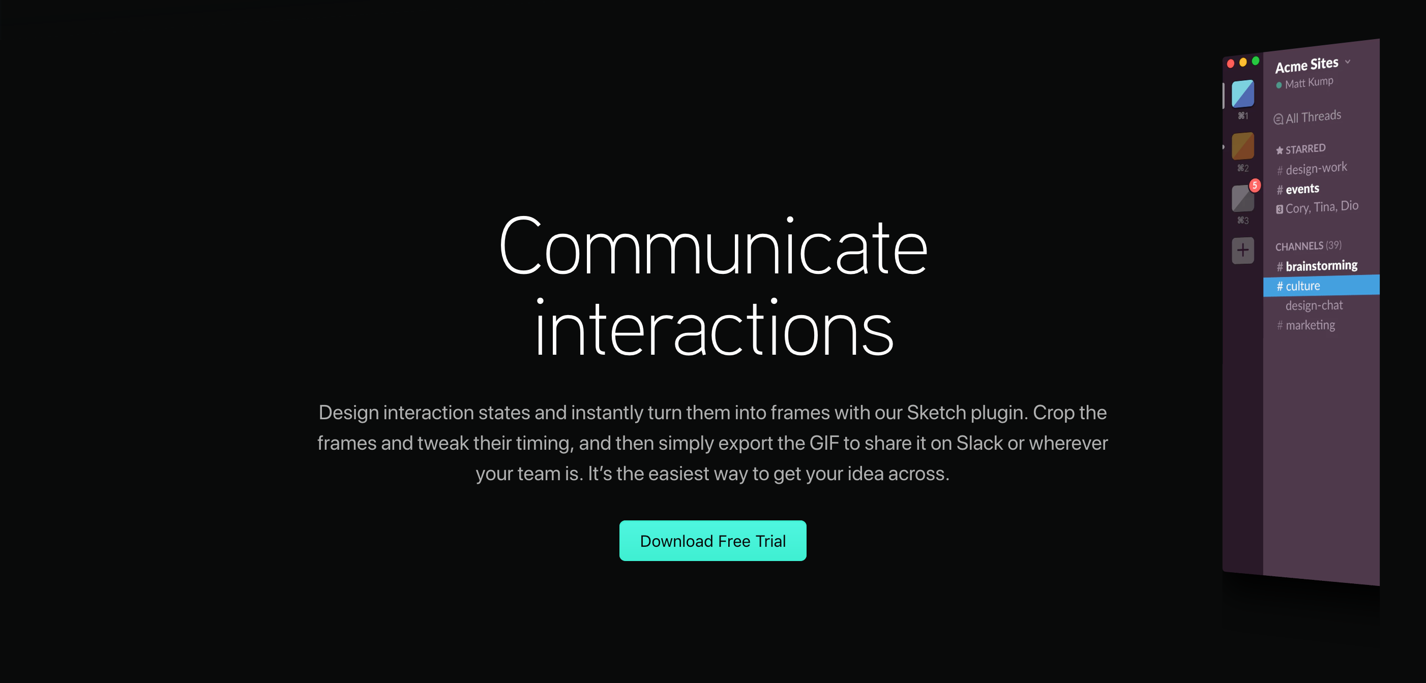 Gifmock Feature component screenshot