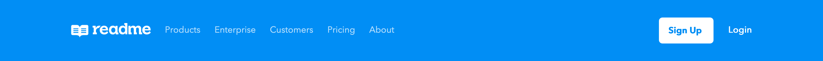 Readme Header component screenshot