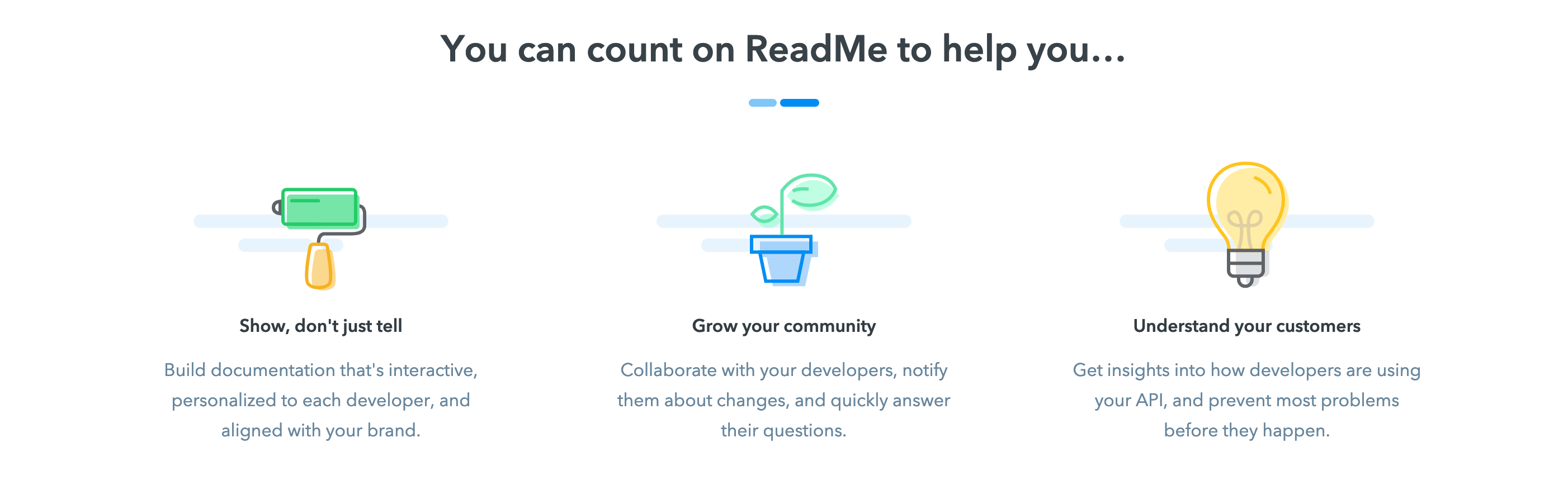Readme Feature component screenshot
