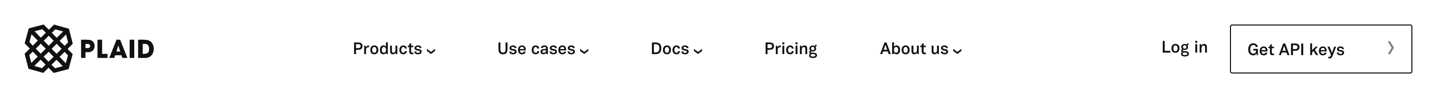 Plaid Header component screenshot