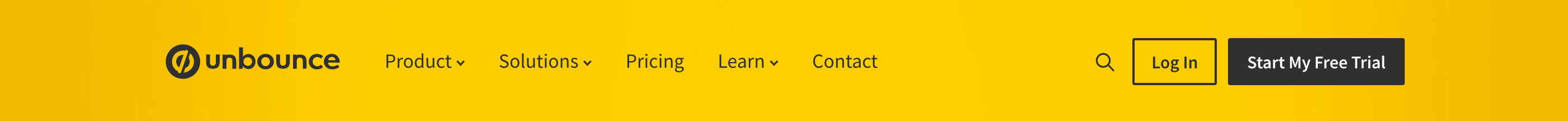 Unbounce Header component screenshot