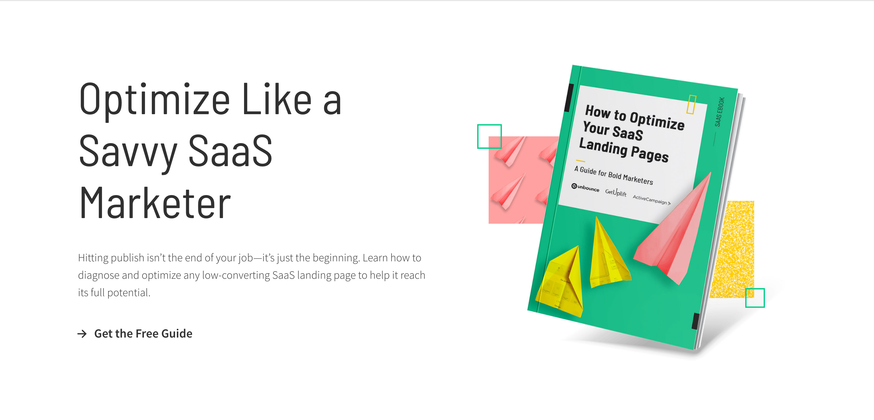 Unbounce Leadmagnet component screenshot