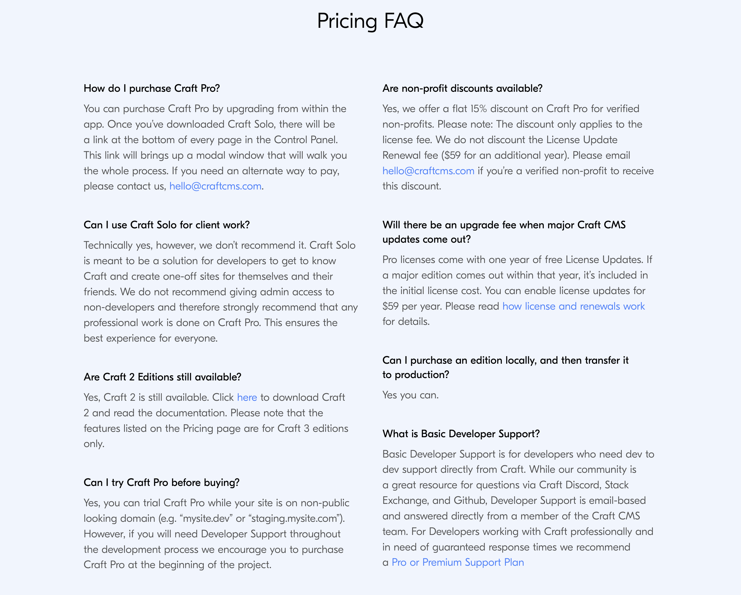 Craftcms Faq component screenshot