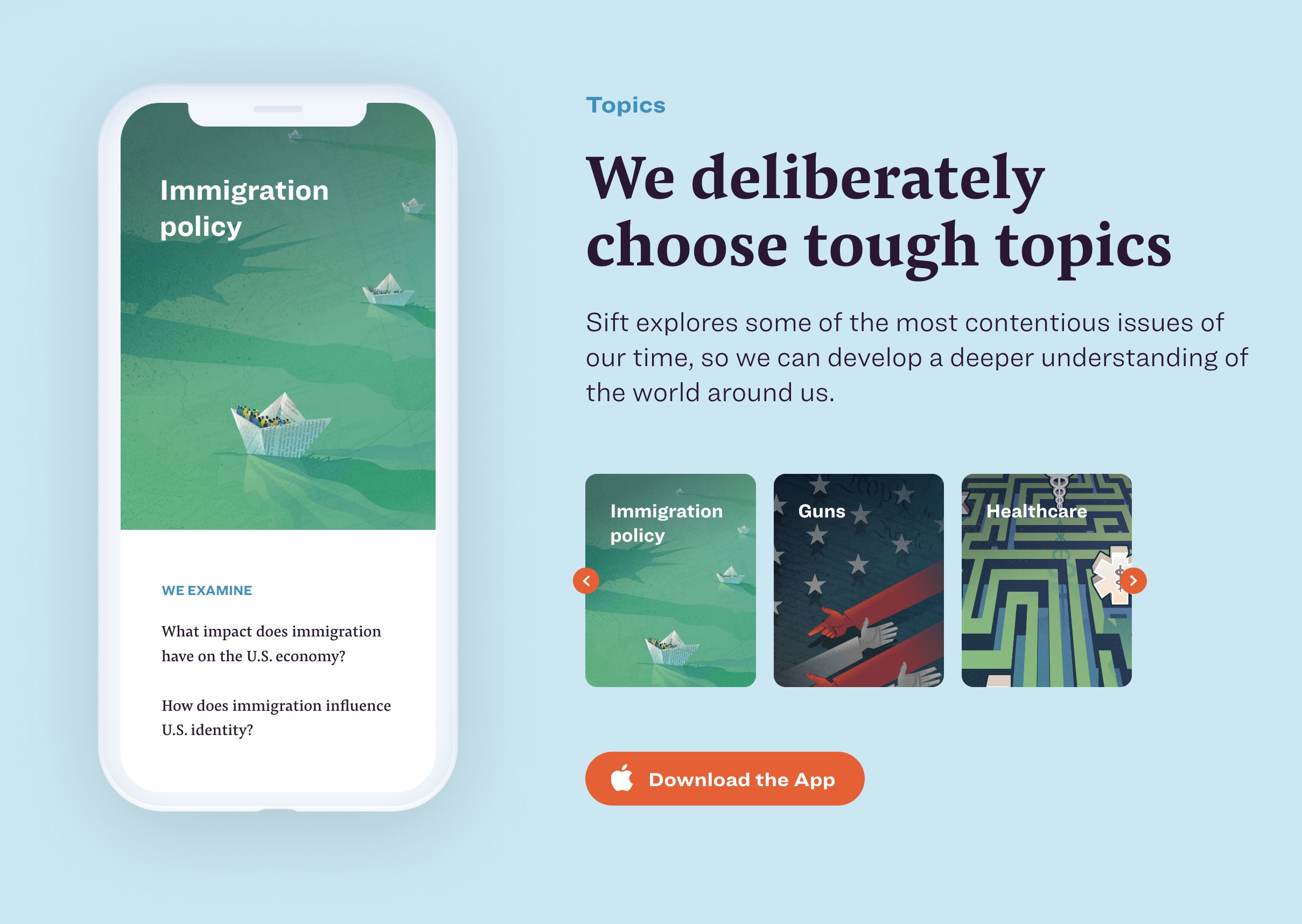 Siftnewstherapy Feature component screenshot