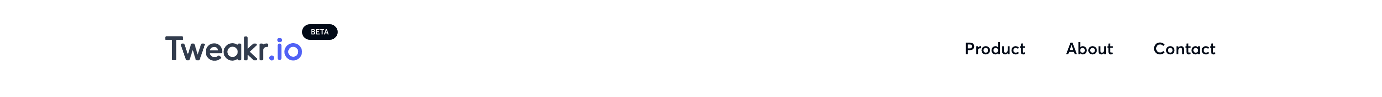 Tweakr Header component screenshot