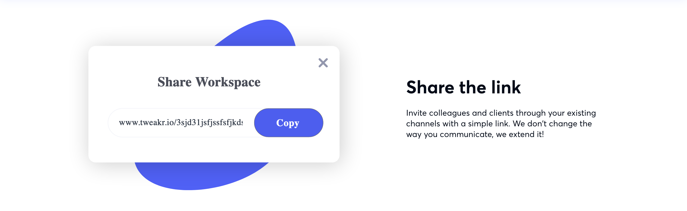 Tweakr Feature component screenshot