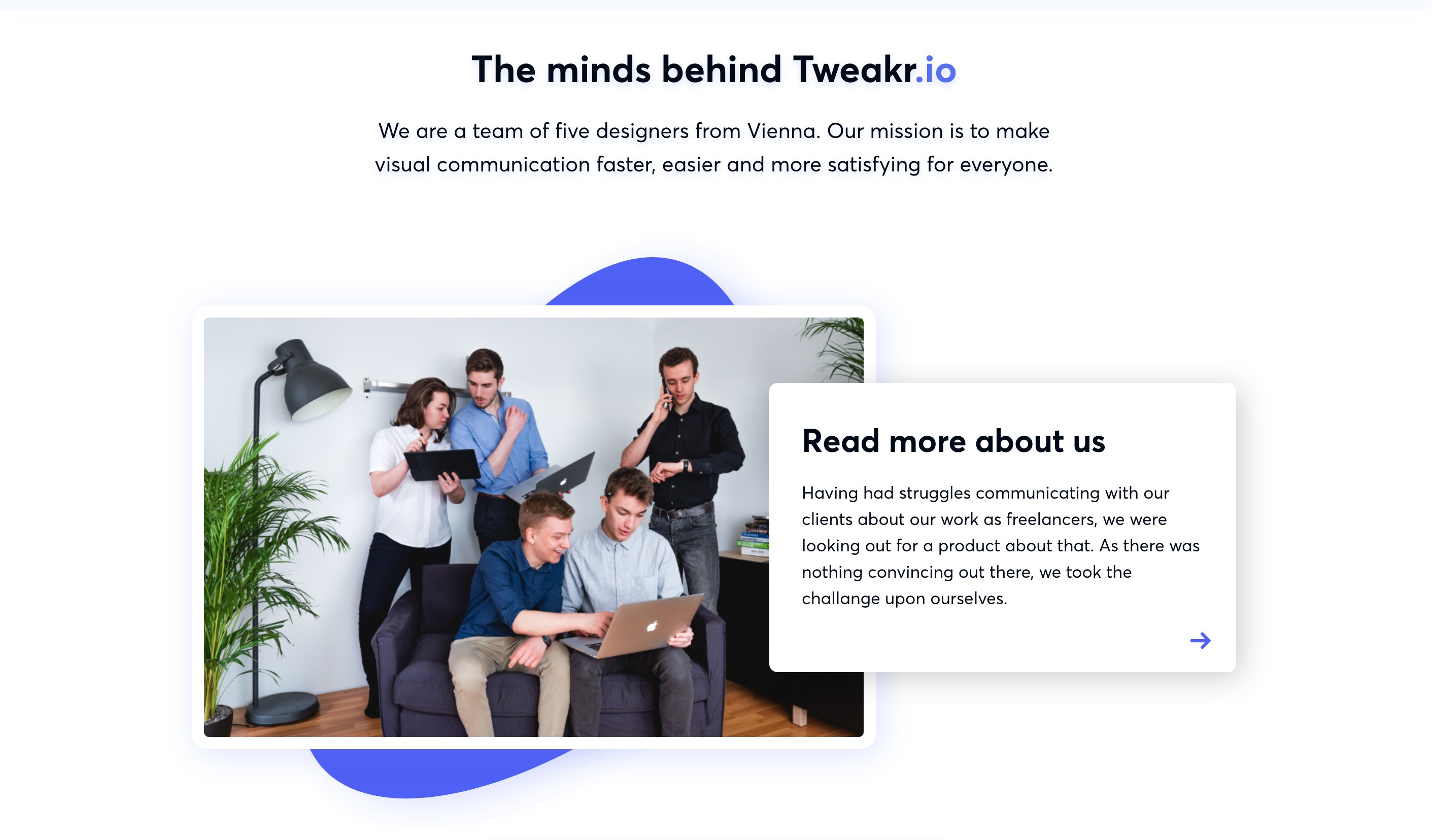 Tweakr Team component screenshot