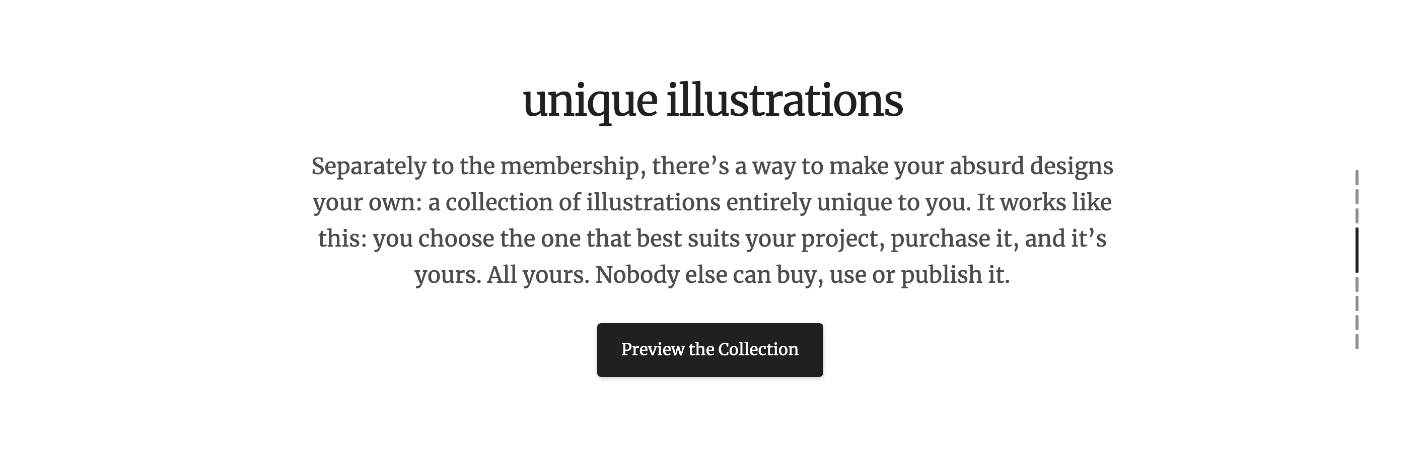 Absurd Call To Action component screenshot