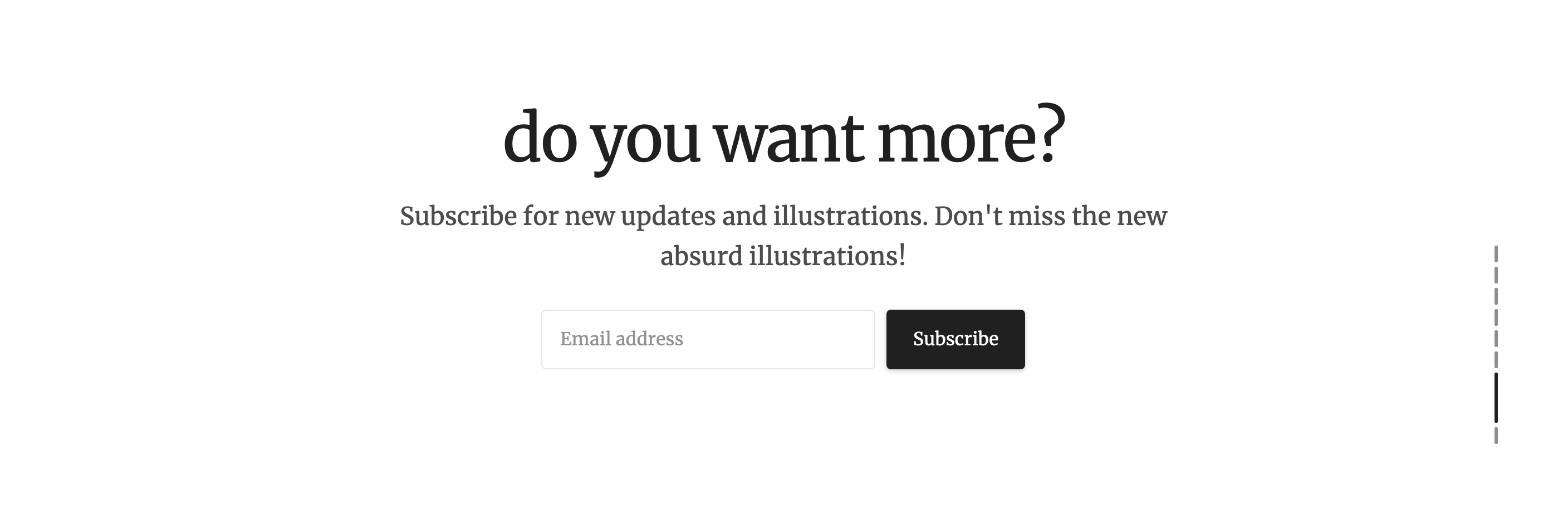 Absurd Call To Action component screenshot