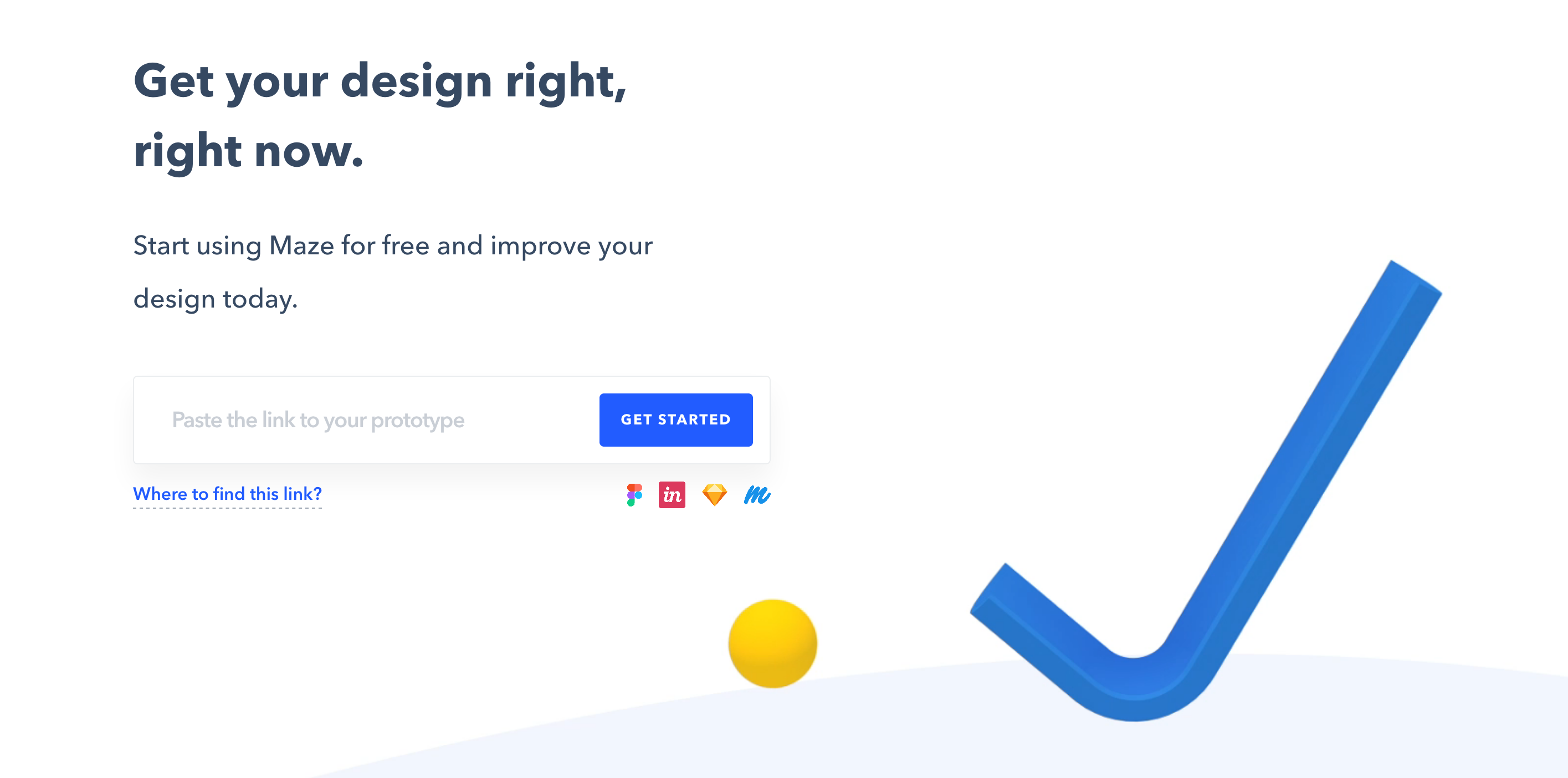 Maze Call To Action component screenshot