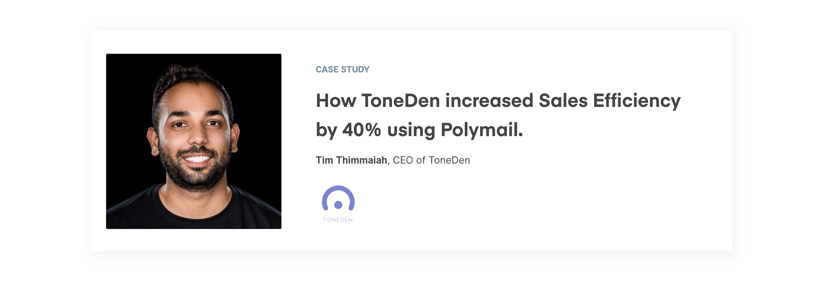 Polymail Testimonial component screenshot