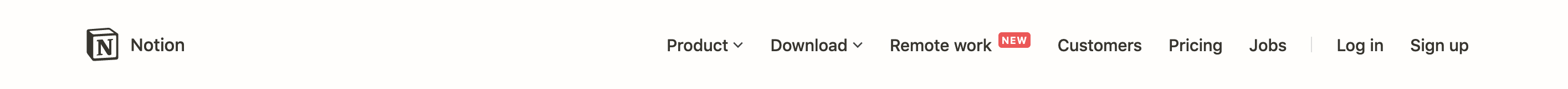 Notion Header component screenshot