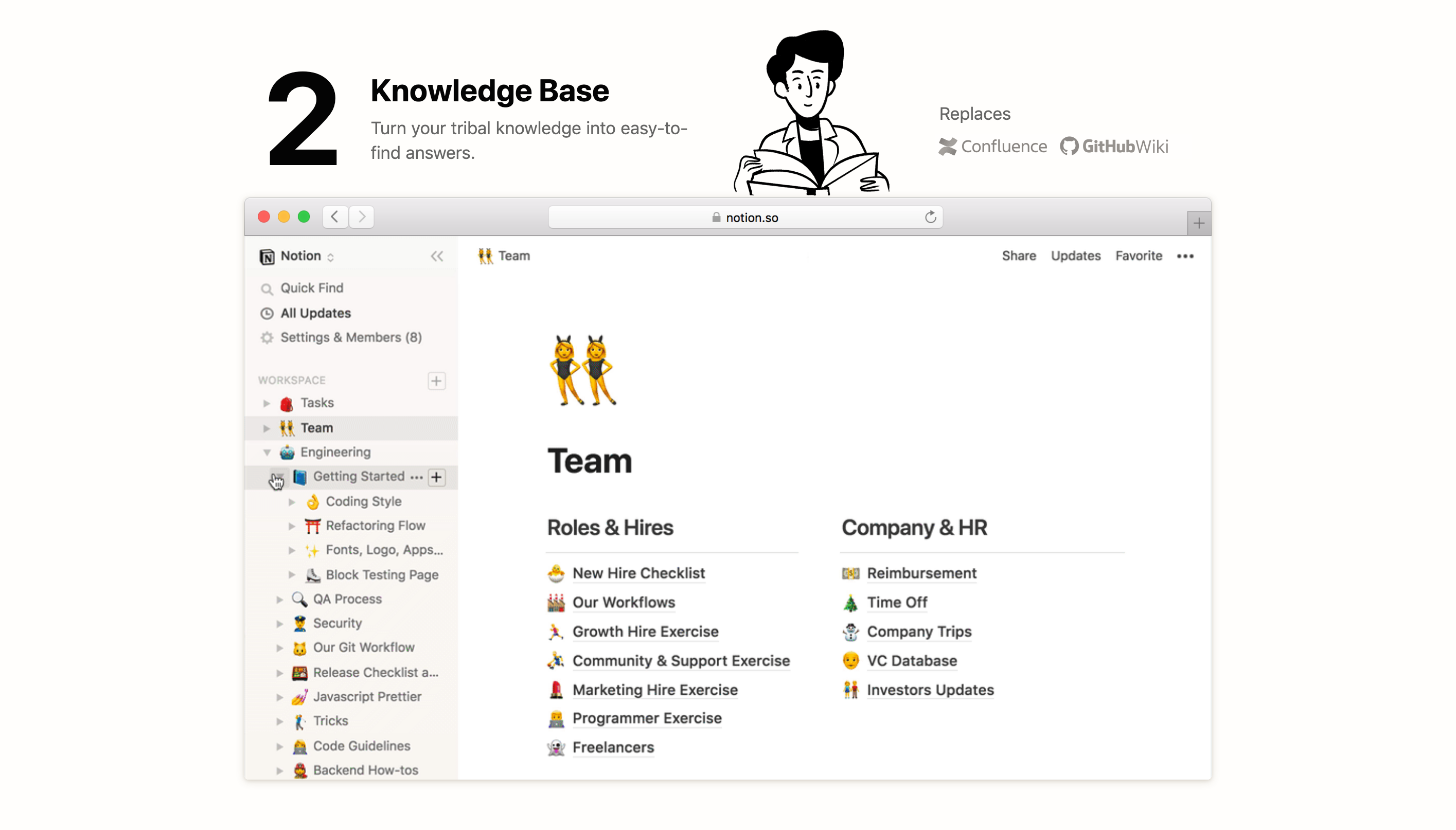 Notion Feature component screenshot