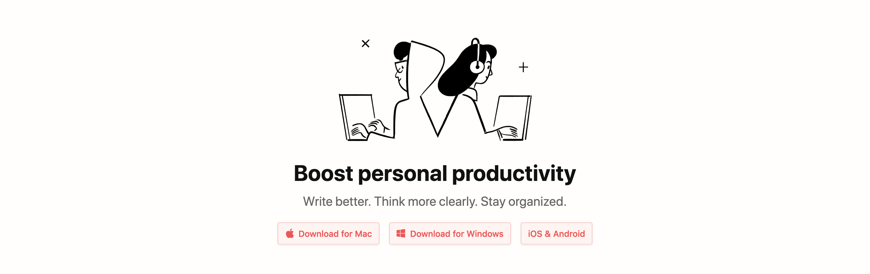 Notion Call To Action component screenshot