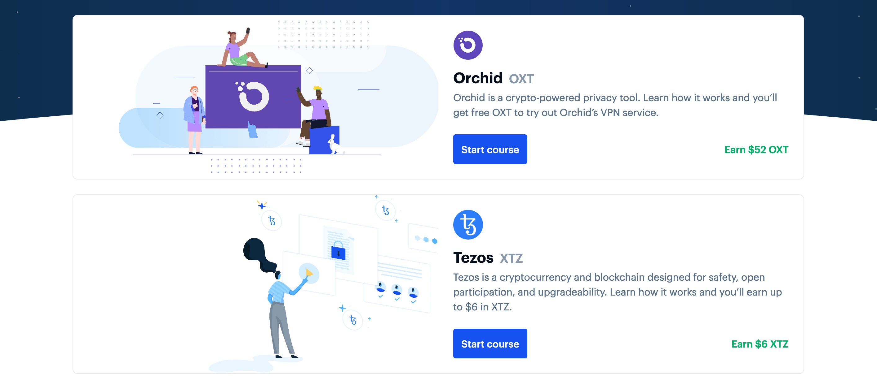 Earn Feature component screenshot