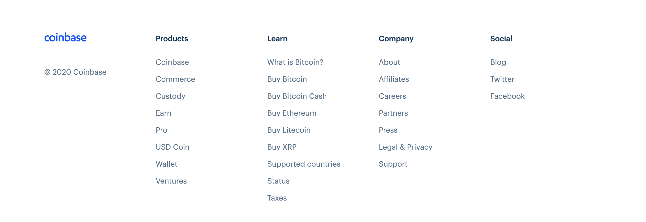 Earn Footer component screenshot