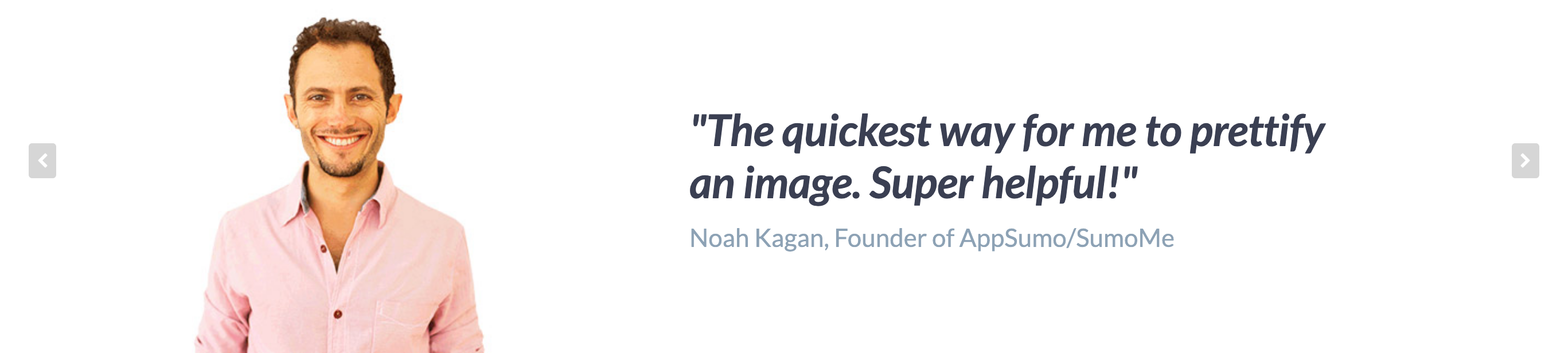 Getstencil Testimonial component screenshot