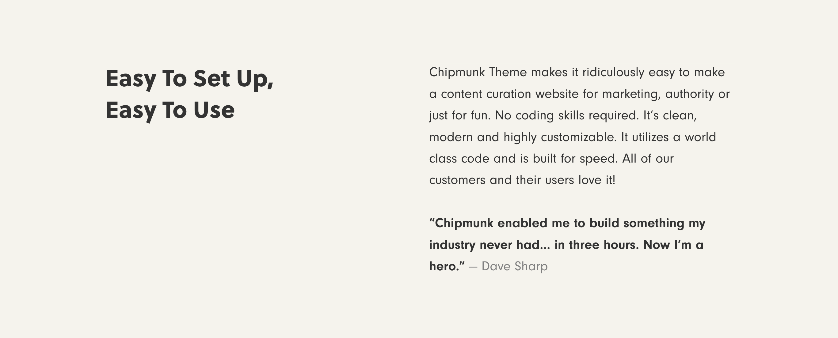 Chipmunktheme Solution component screenshot