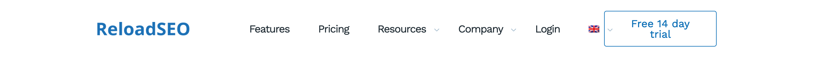 Reloadseo Header component screenshot