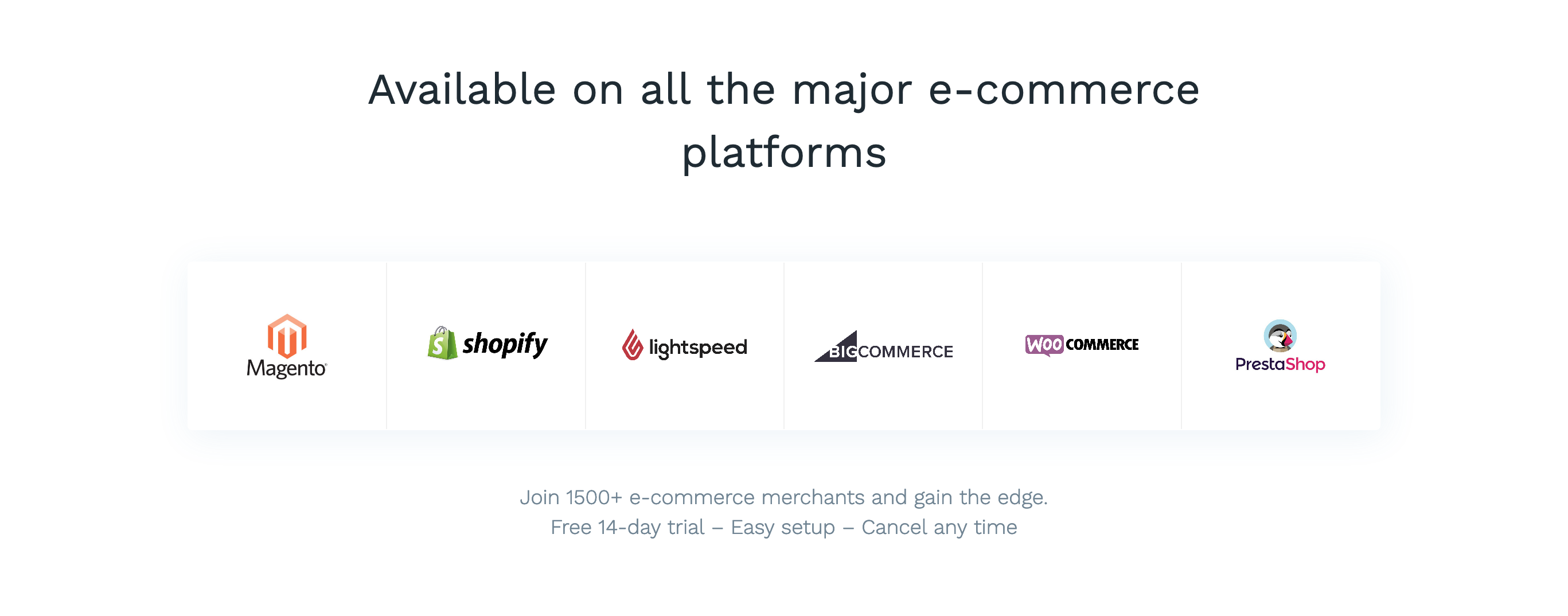 Reloadseo Intergrations component screenshot