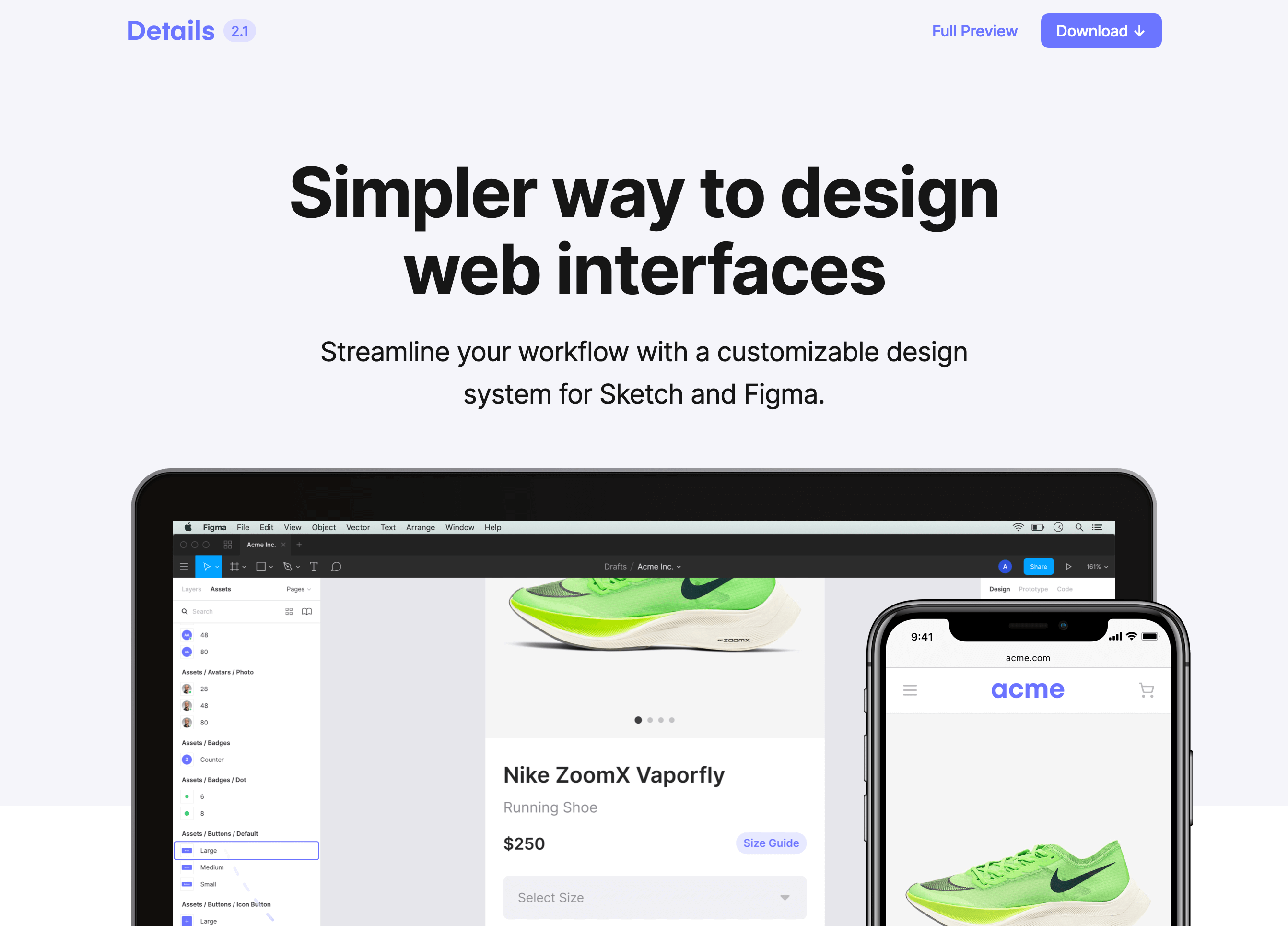 Usedetails Hero component screenshot