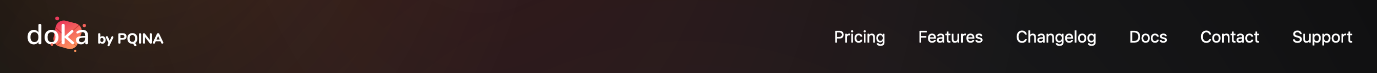Doka Header component screenshot