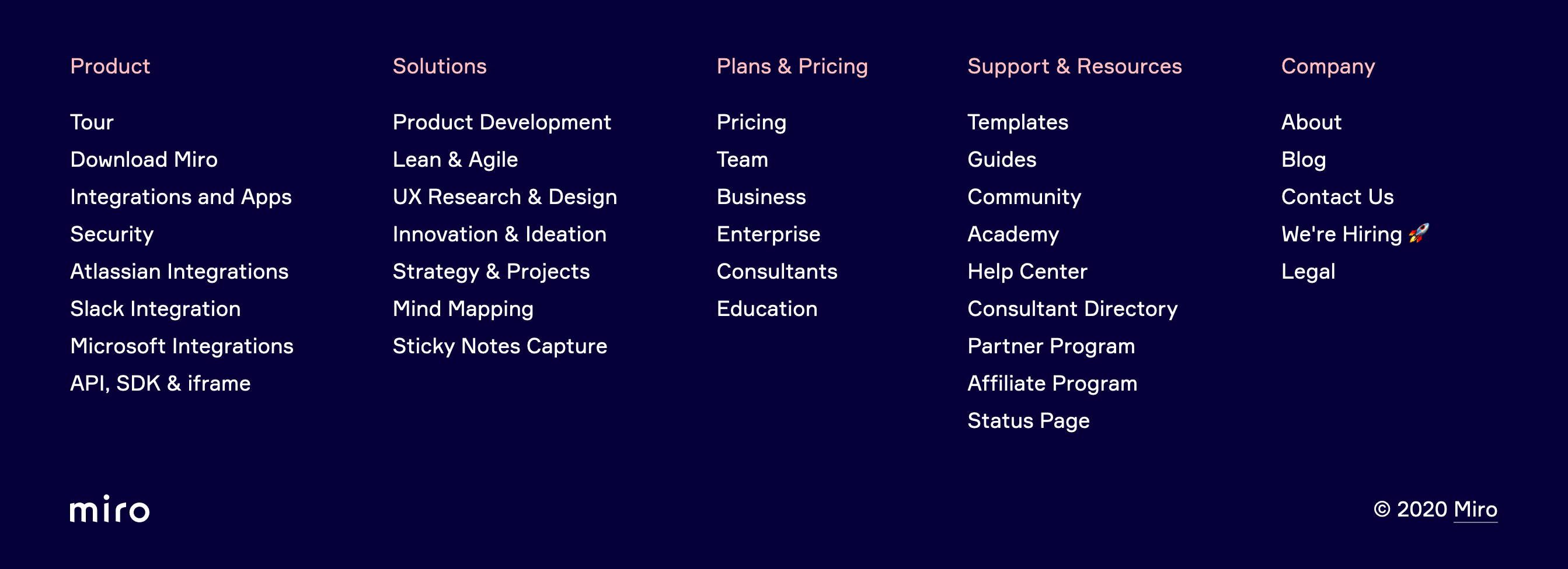 Realtimeboard Footer component screenshot