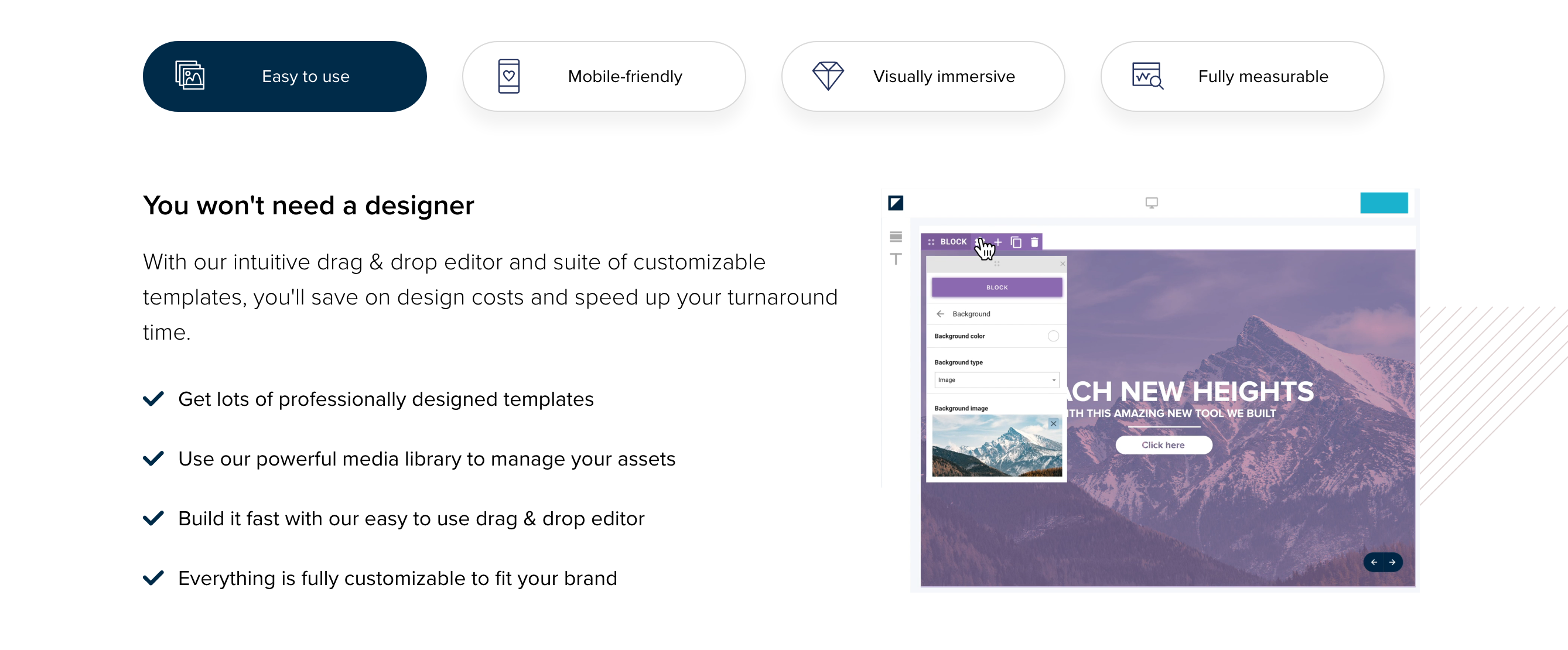 Instantmagazine Feature component screenshot