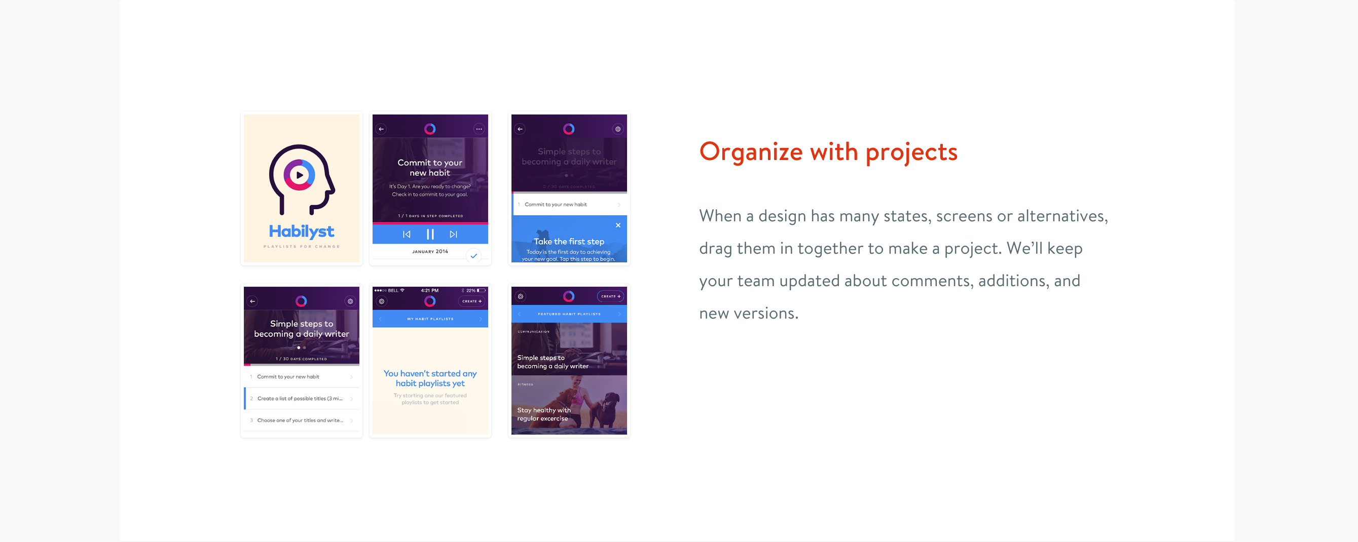 Redpen Feature component screenshot