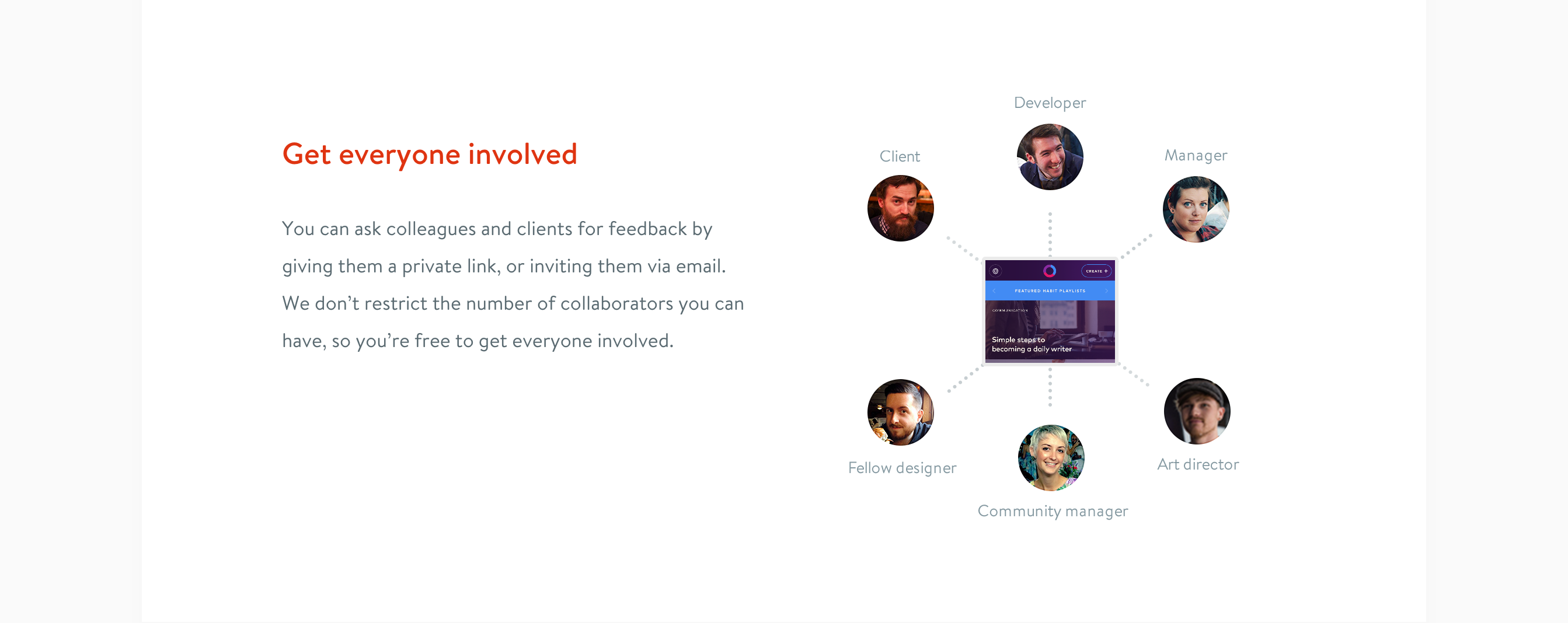 Redpen Feature component screenshot