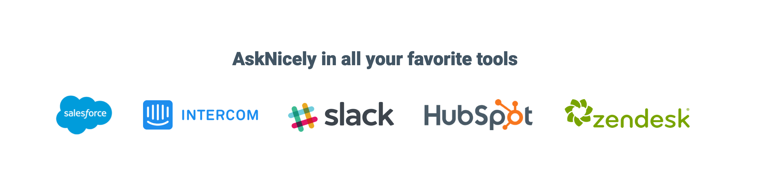 Asknicely Logo Cloud component screenshot