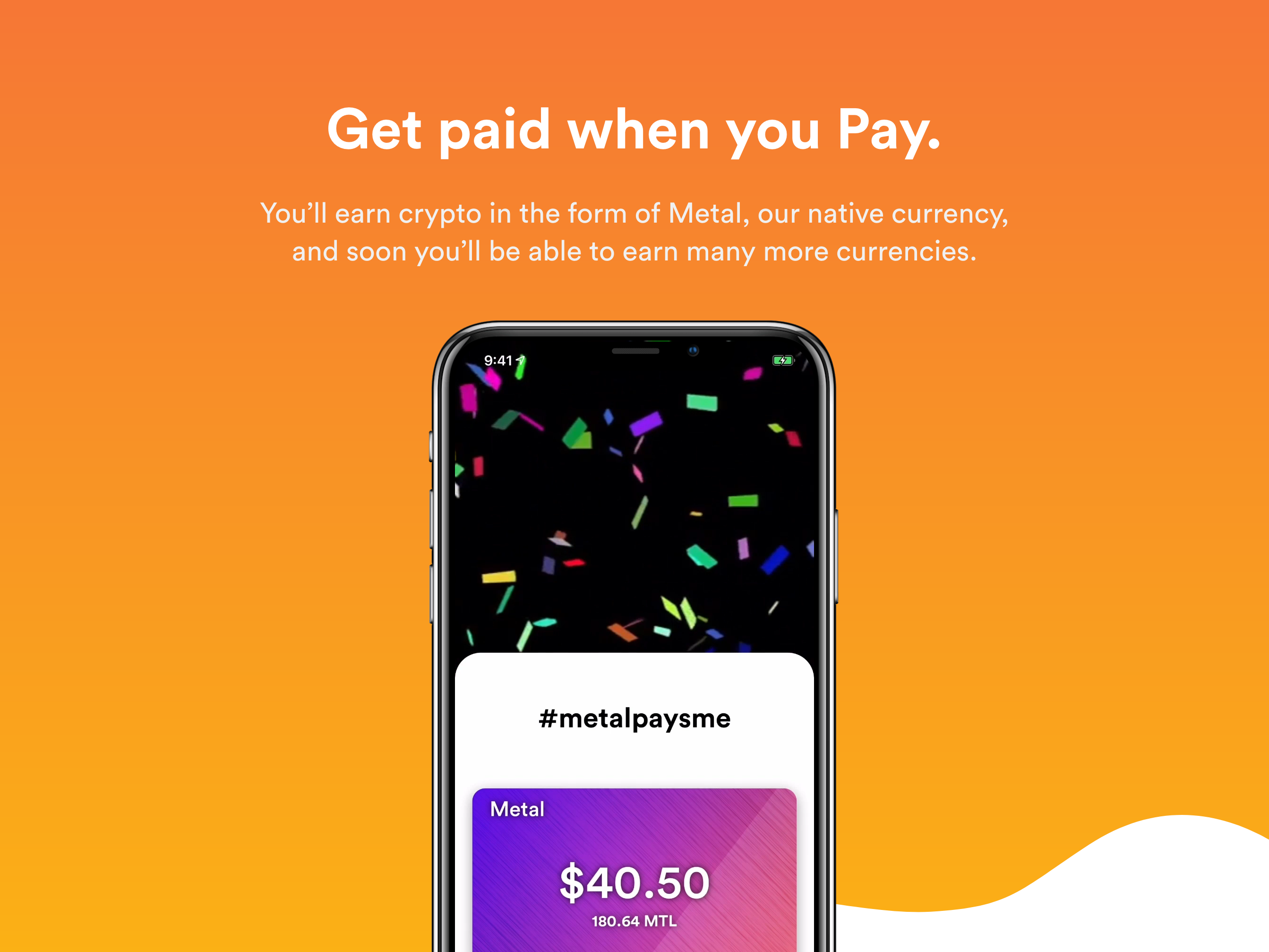 Metalpay Feature component screenshot
