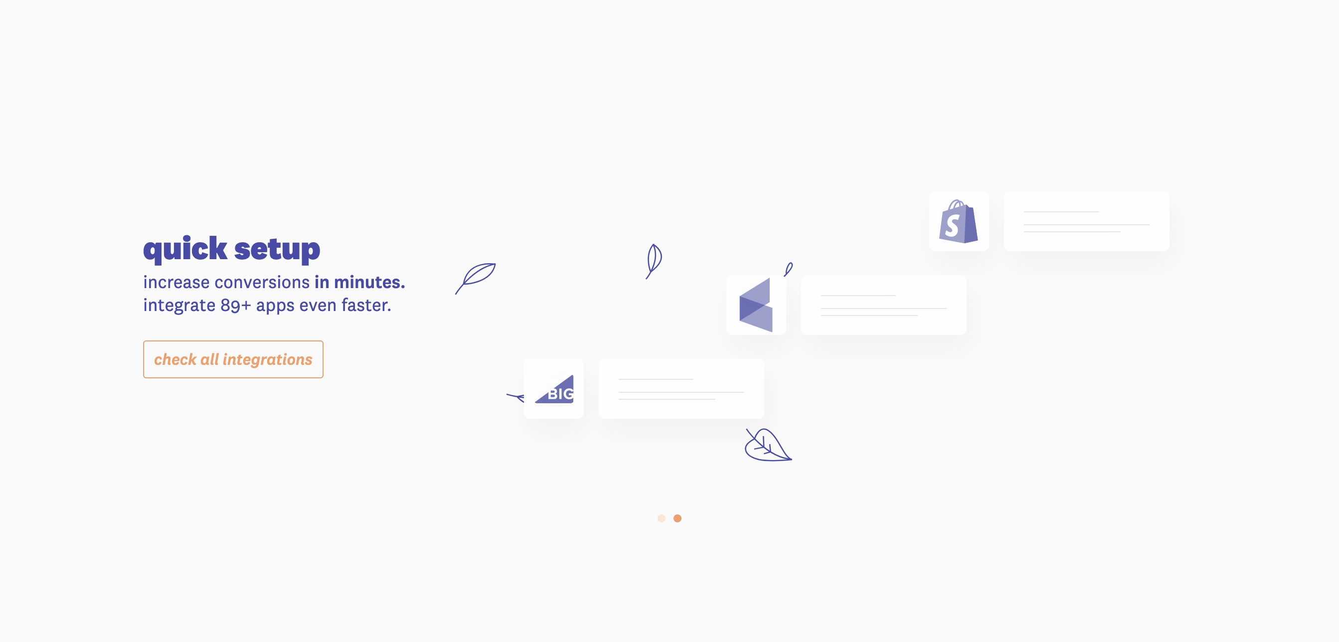 Fomo Intergrations component screenshot