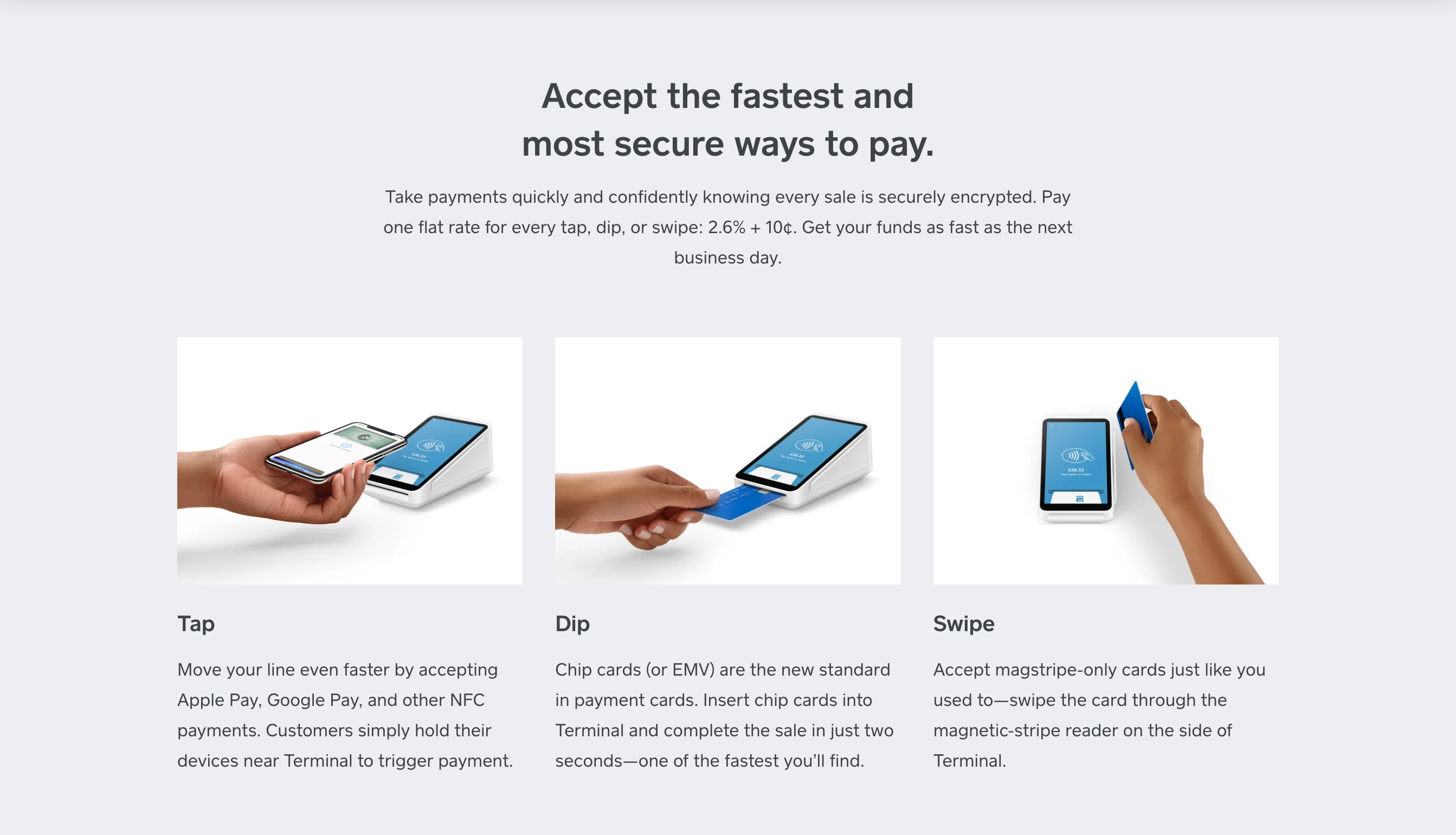 Squareup Steps component screenshot