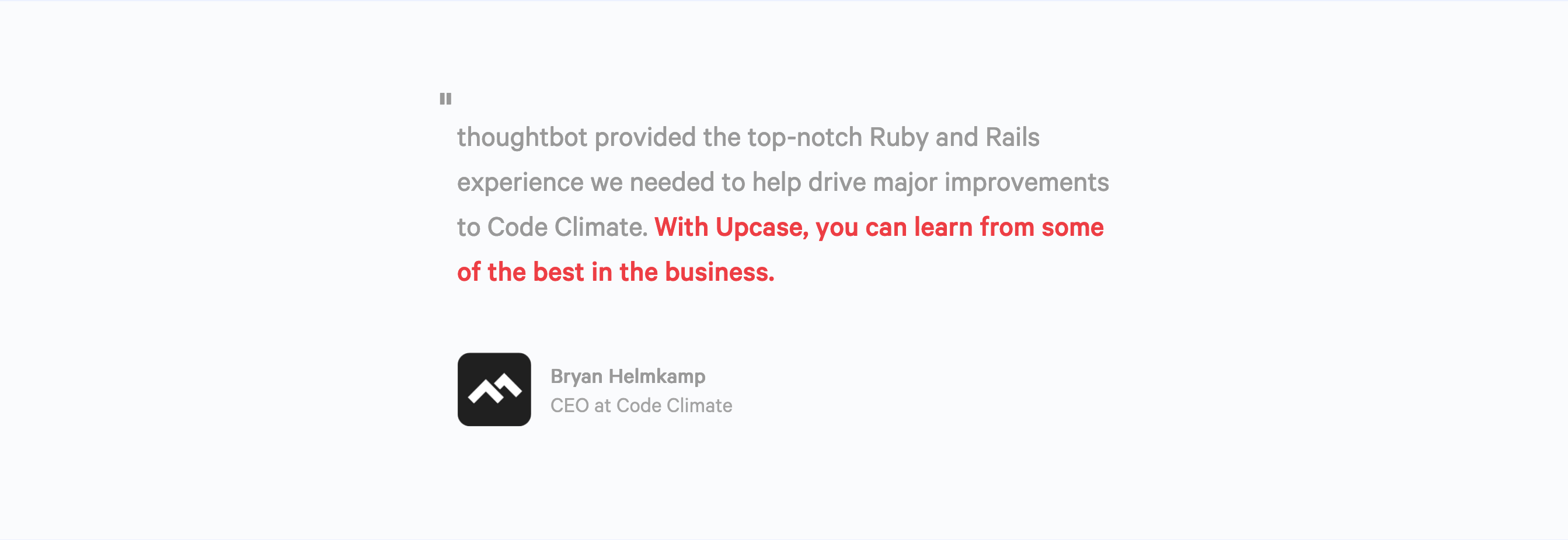 Thoughtbot Testimonial component screenshot
