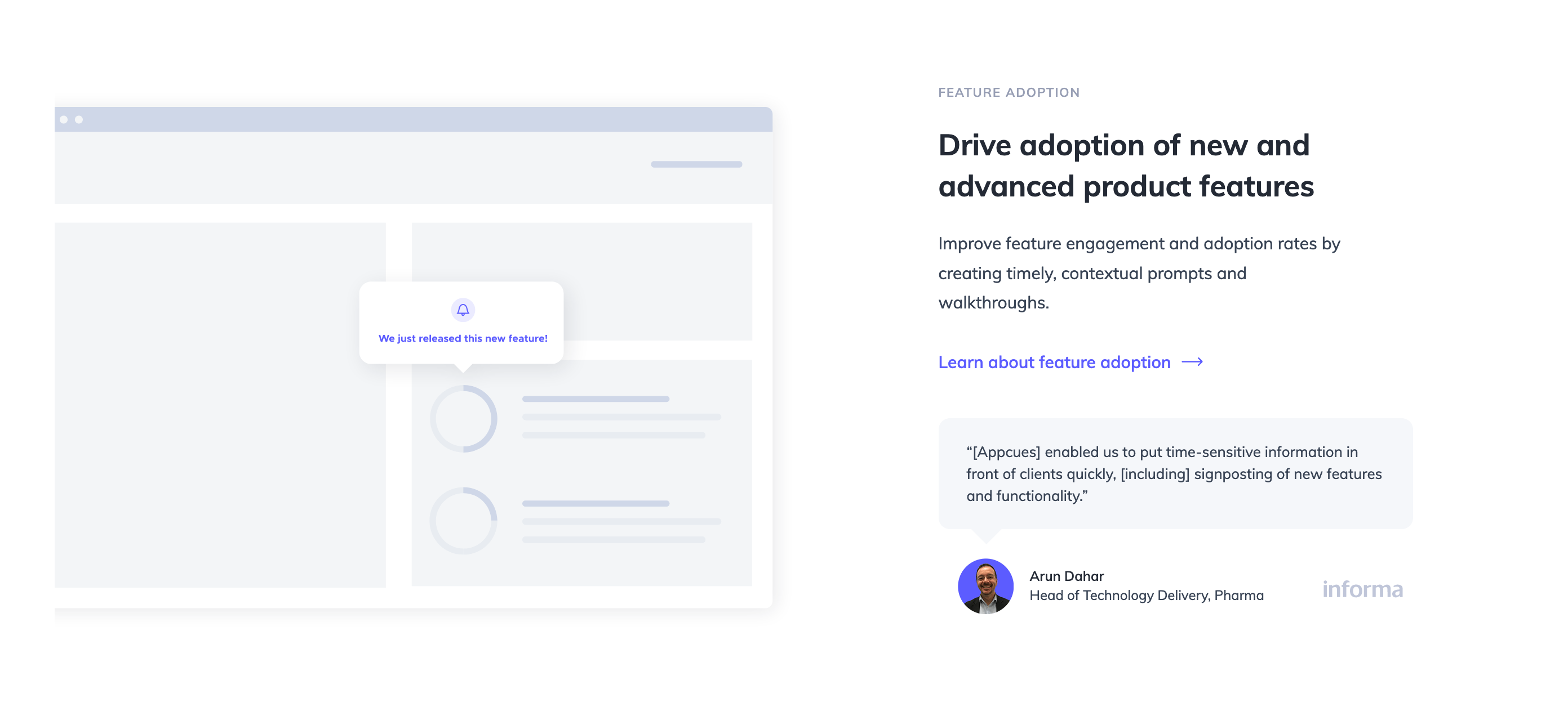 Appcues Feature component screenshot