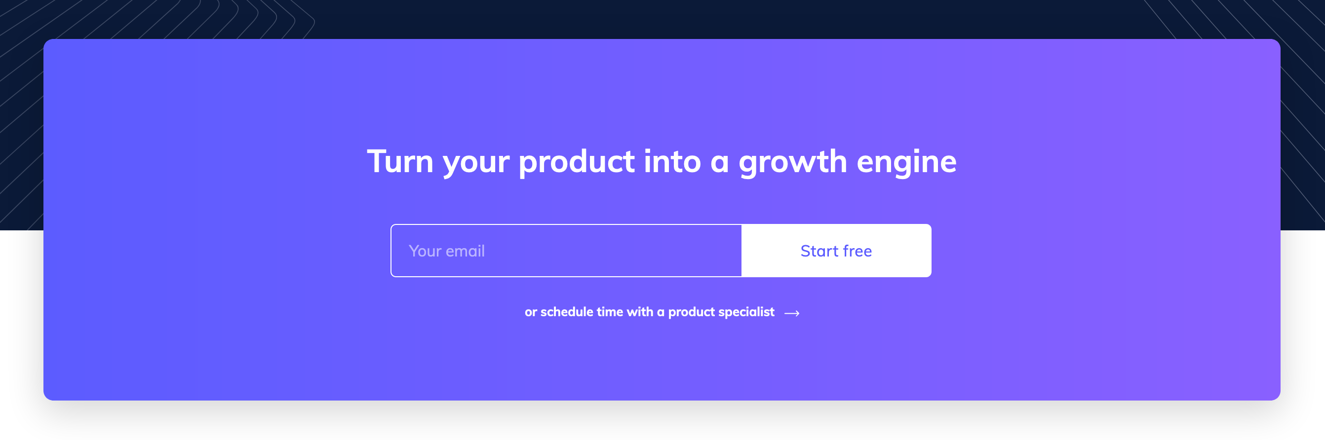Appcues Call To Action component screenshot