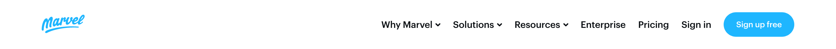 Marvel Header component screenshot