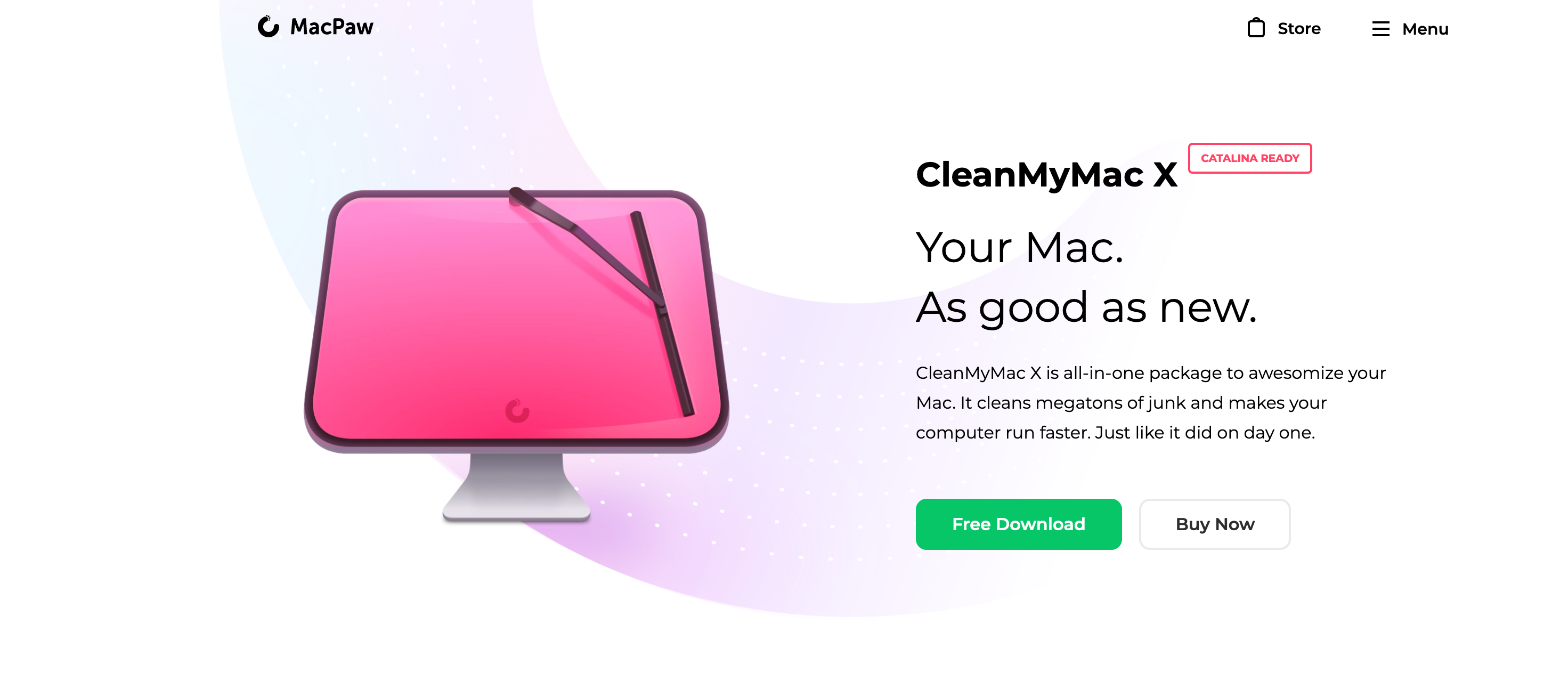 Macpaw Hero component screenshot