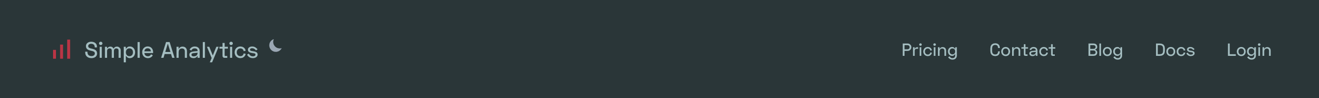 Simpleanalytics Header component screenshot