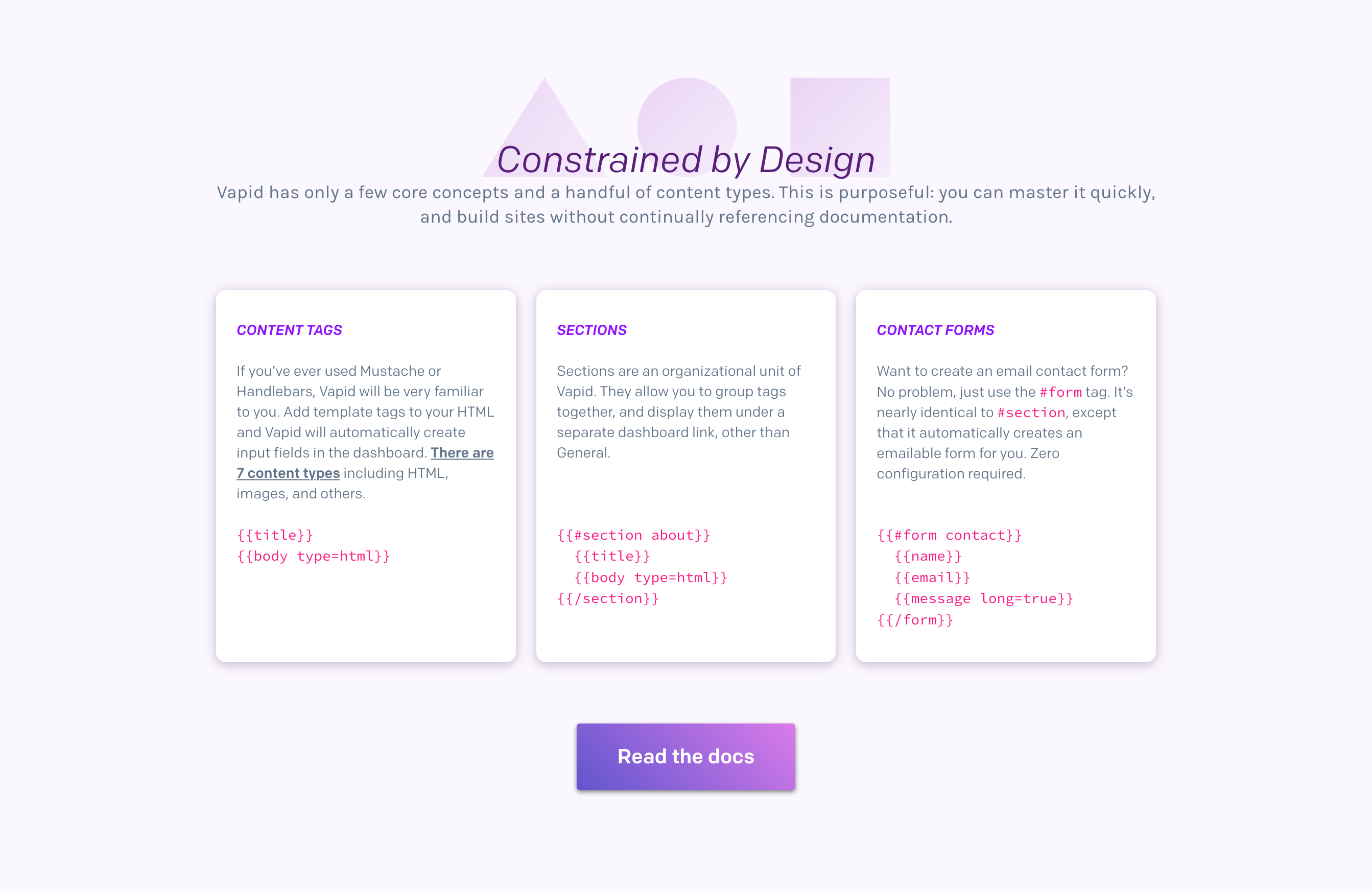 Vapid Steps component screenshot