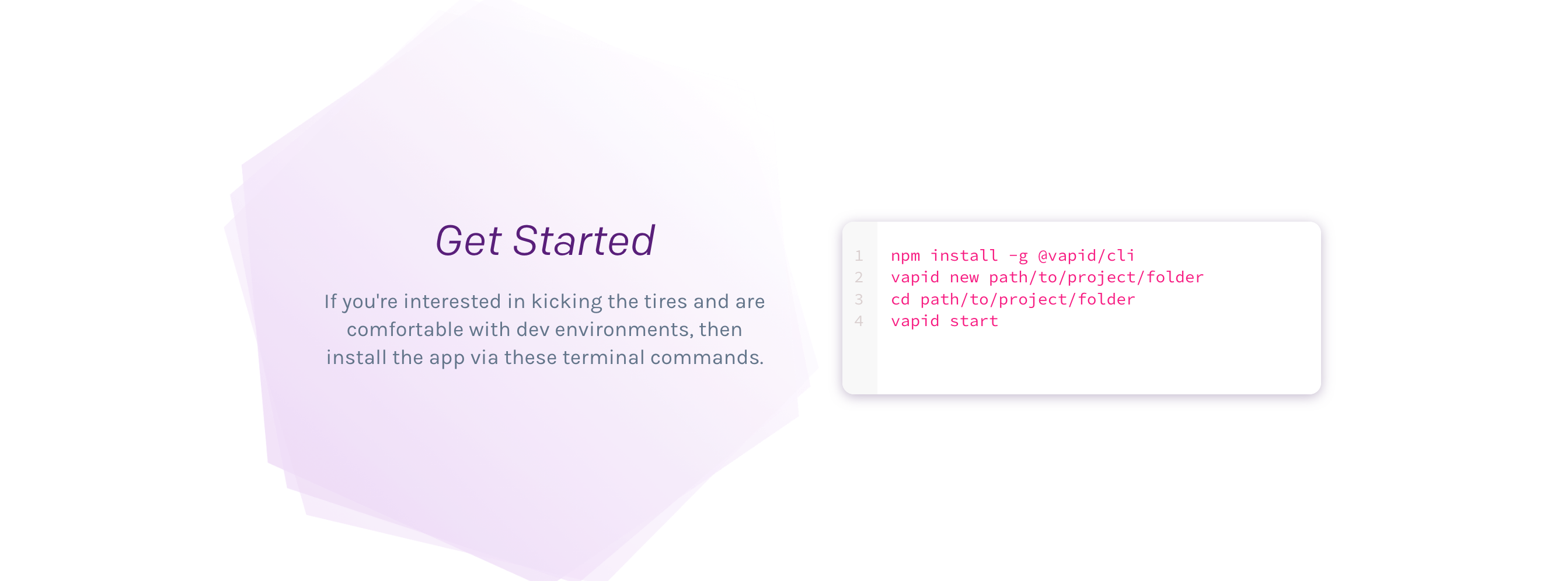Vapid Api component screenshot