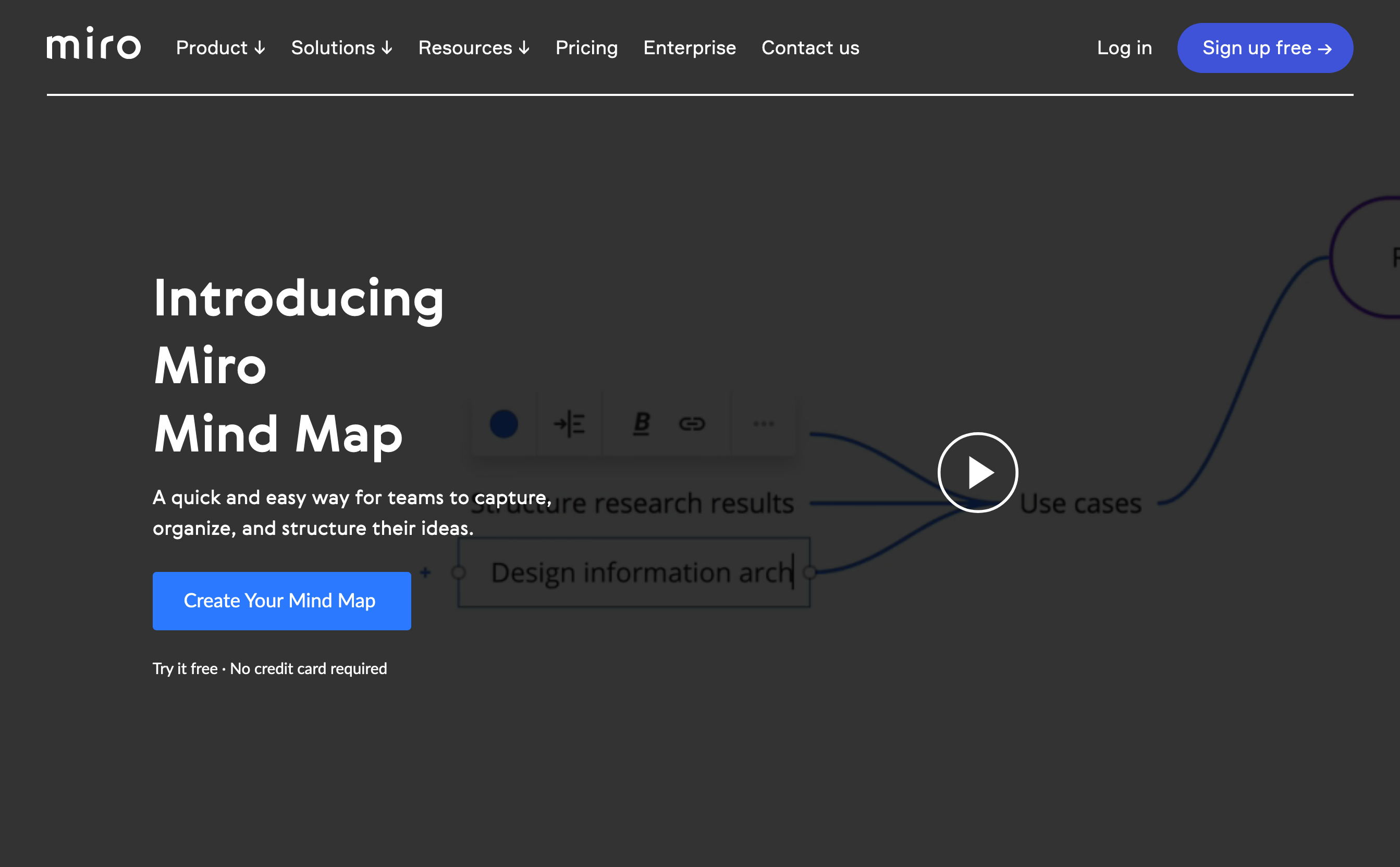 Realtimeboard Hero component screenshot