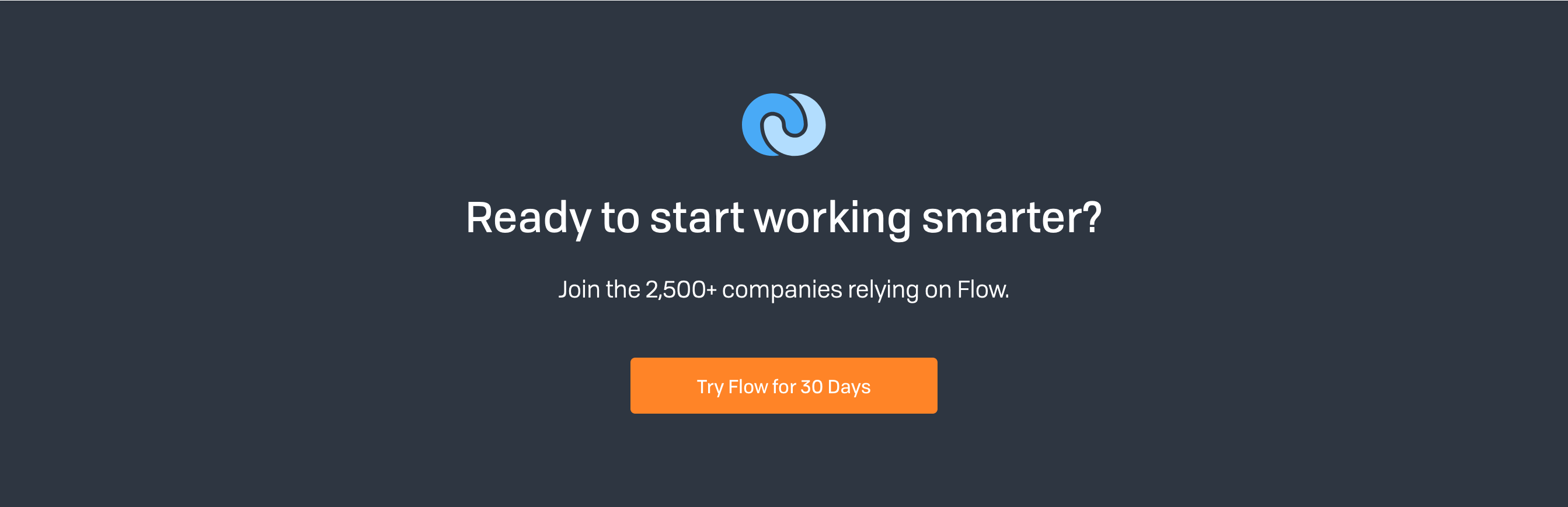 Getflow Call To Action component screenshot