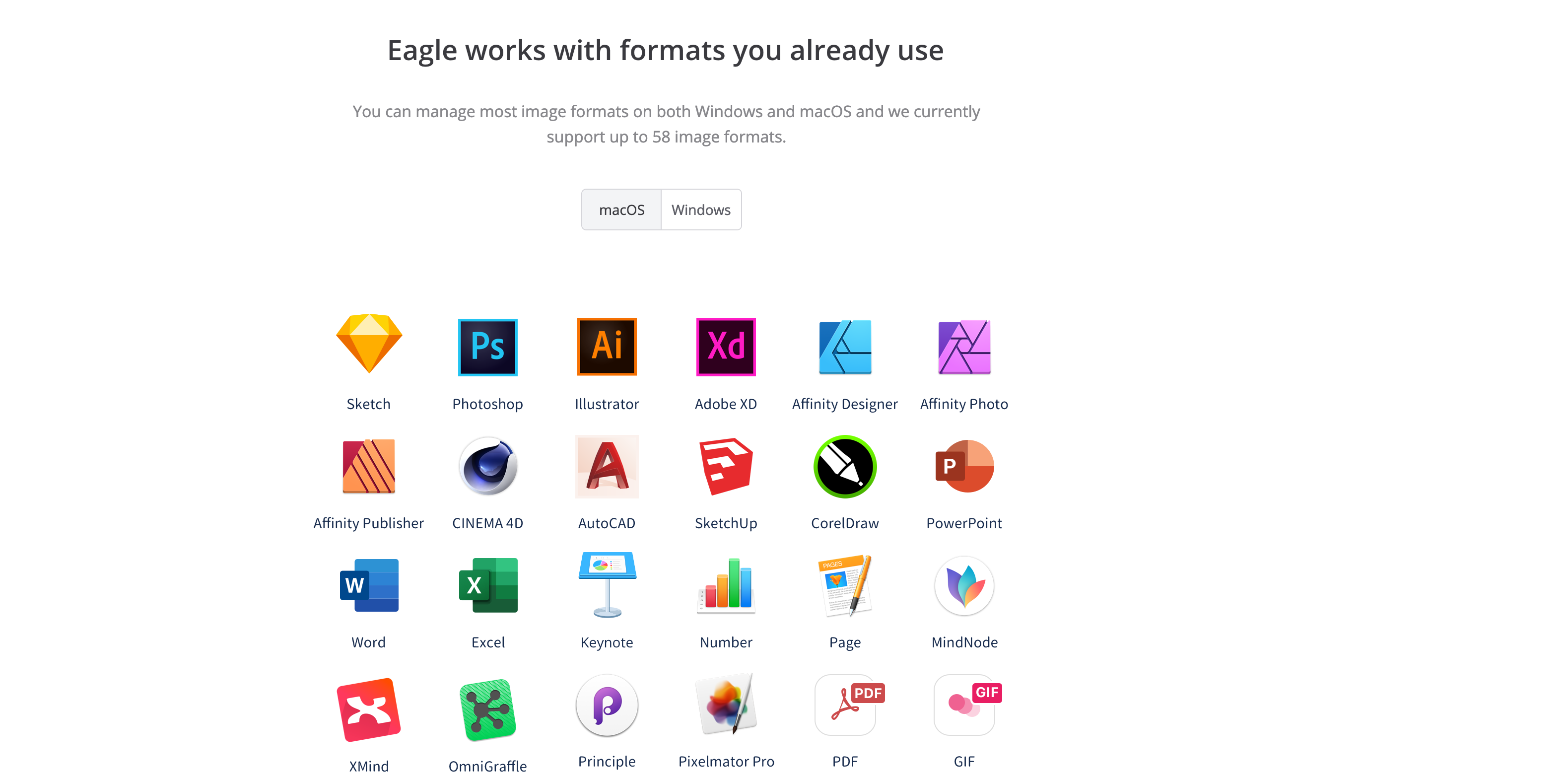 En.eagle Intergrations component screenshot